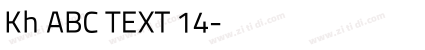 Kh ABC TEXT 14字体转换
